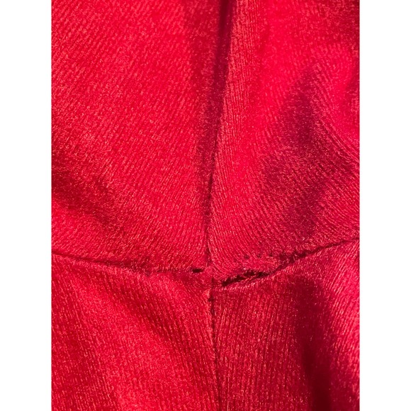 Vintage New Issues Womens House Coat Dark Pink Velour Zippered Pockets OS - Picture 12 of 12